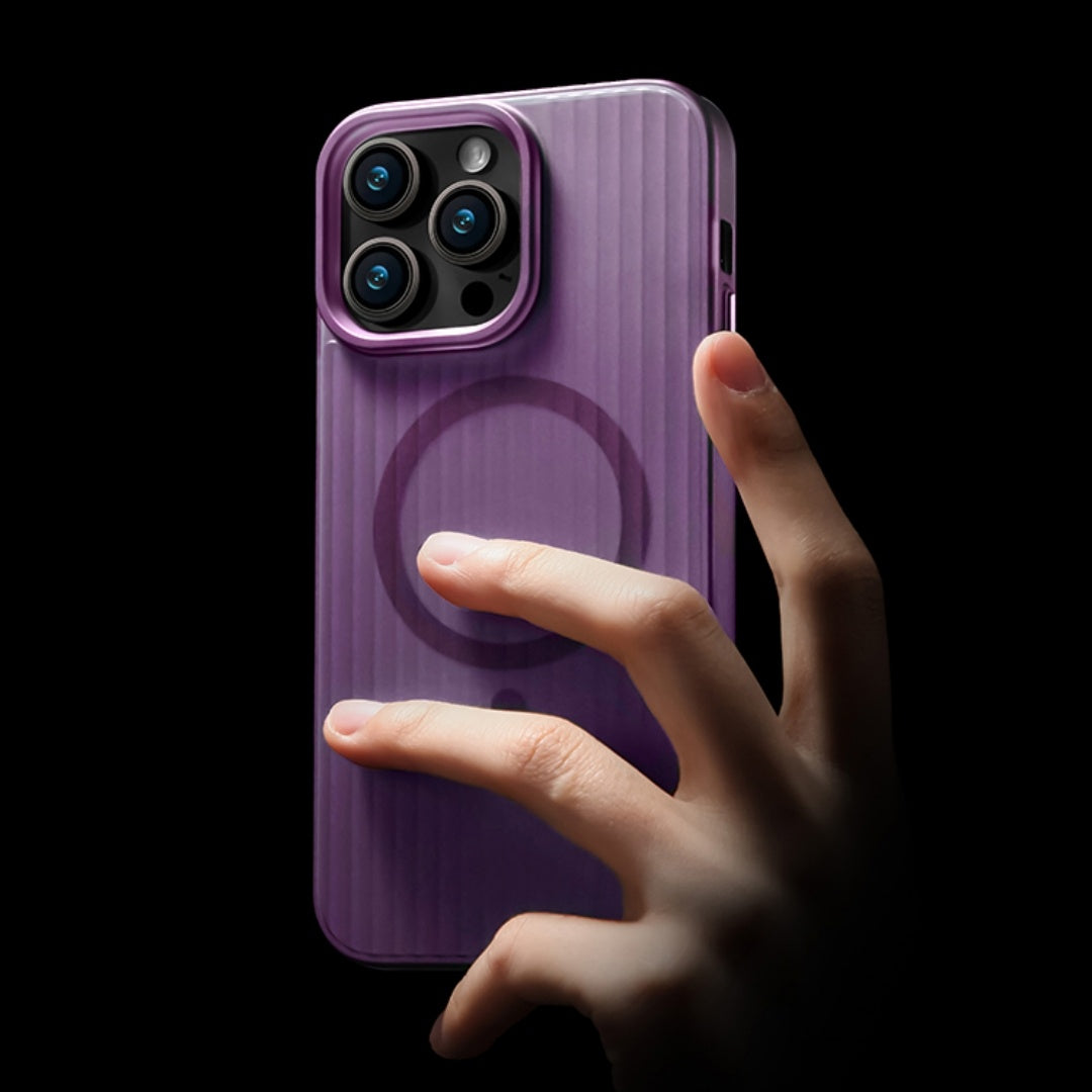 Corrugated Matte Plating Frosted Phone Case